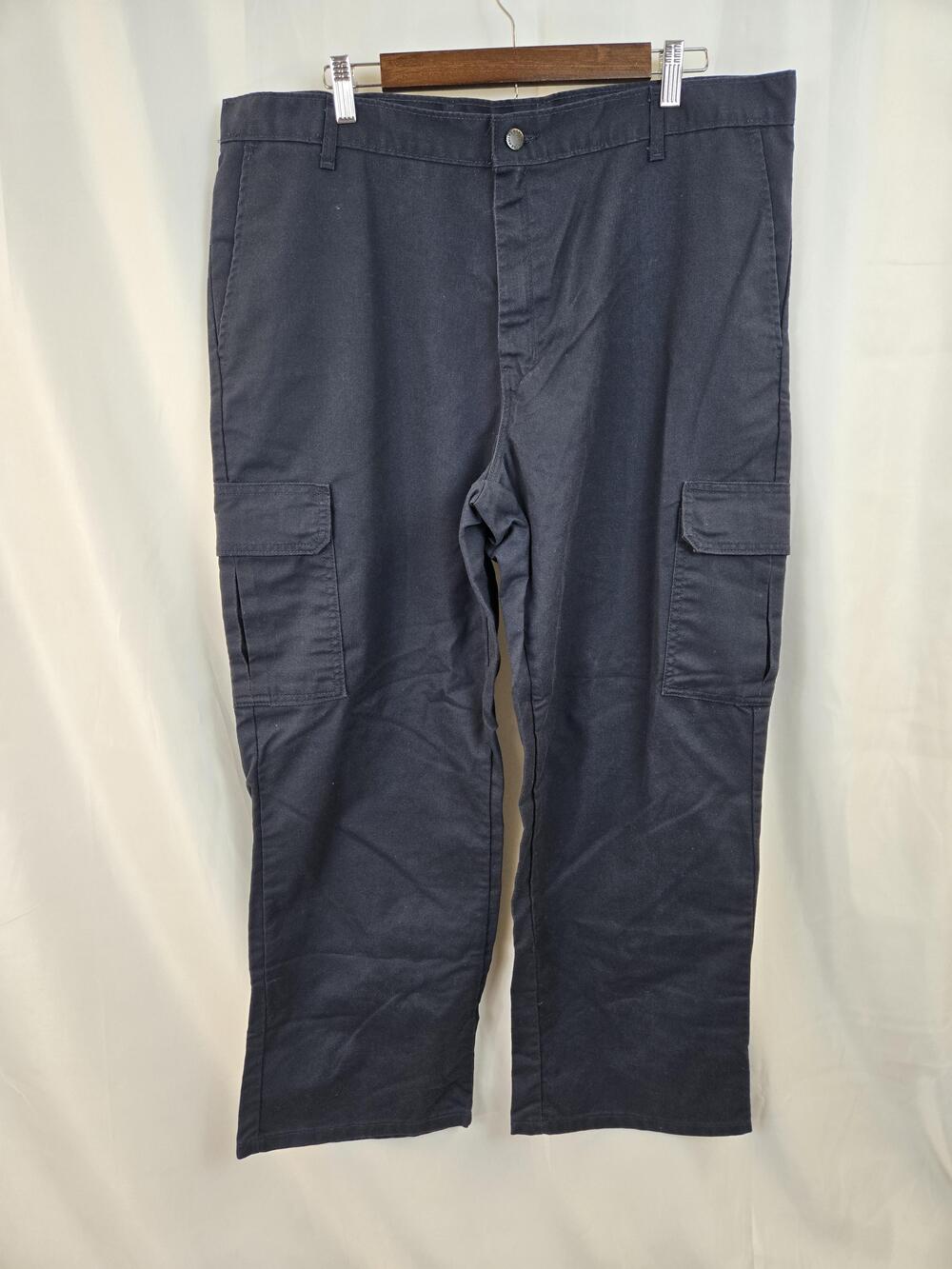 Dickies Cargo Pants Mens 40x30 Navy Blue Relaxed Fit Straight Leg Workwear